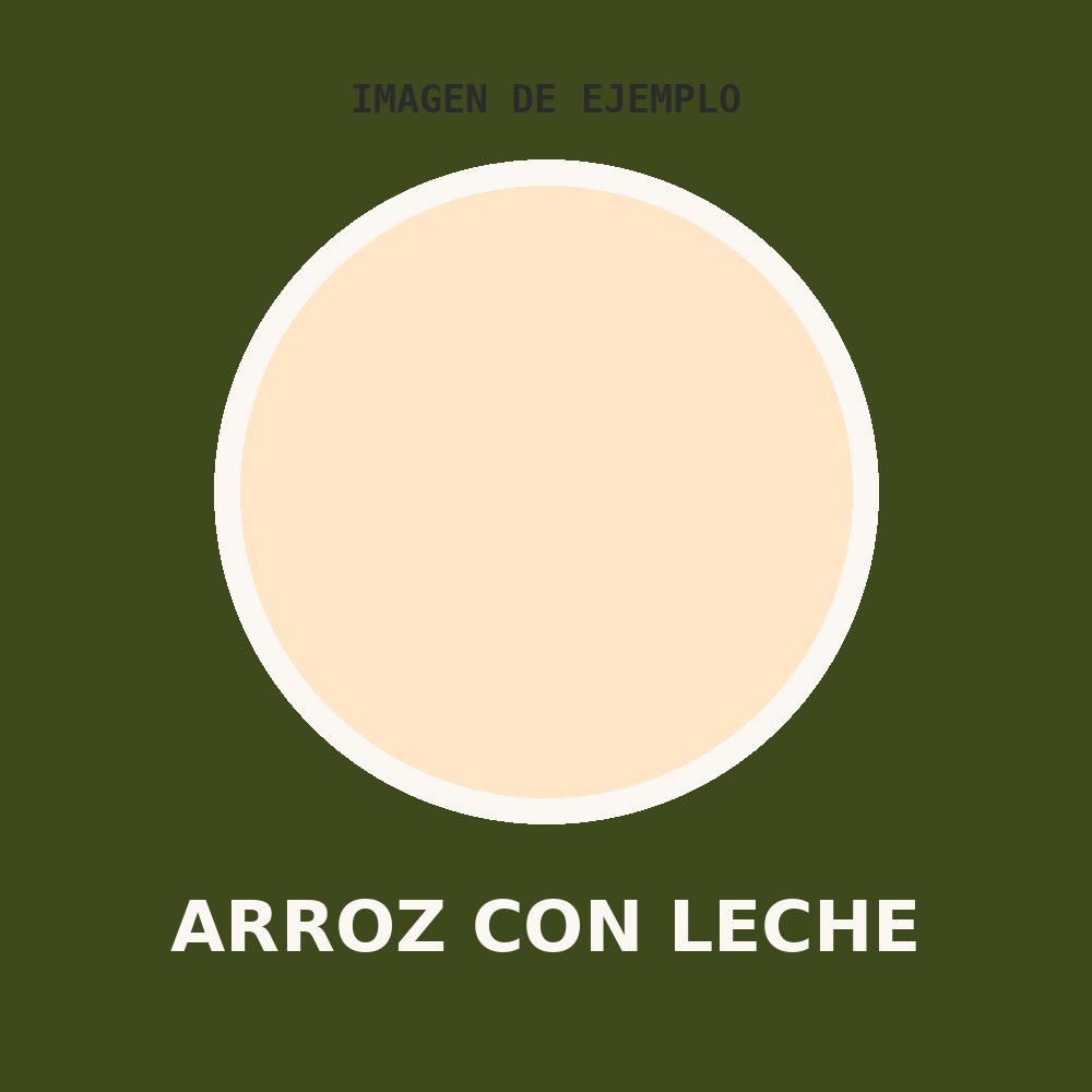 Arroz con leche (cuadrada) (imagen de ejemplo)