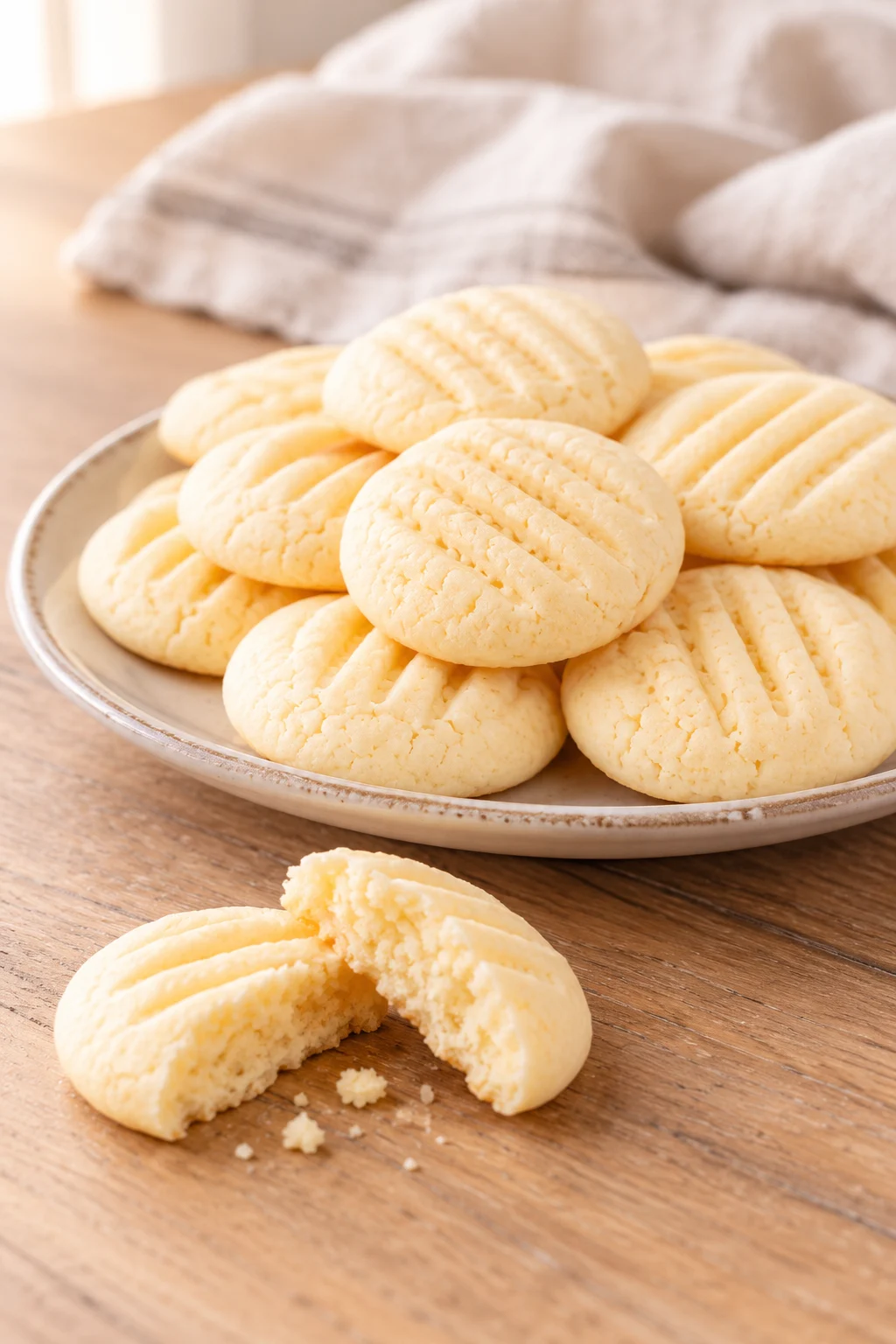 Galletas de leche condensada servidas en la mesa.