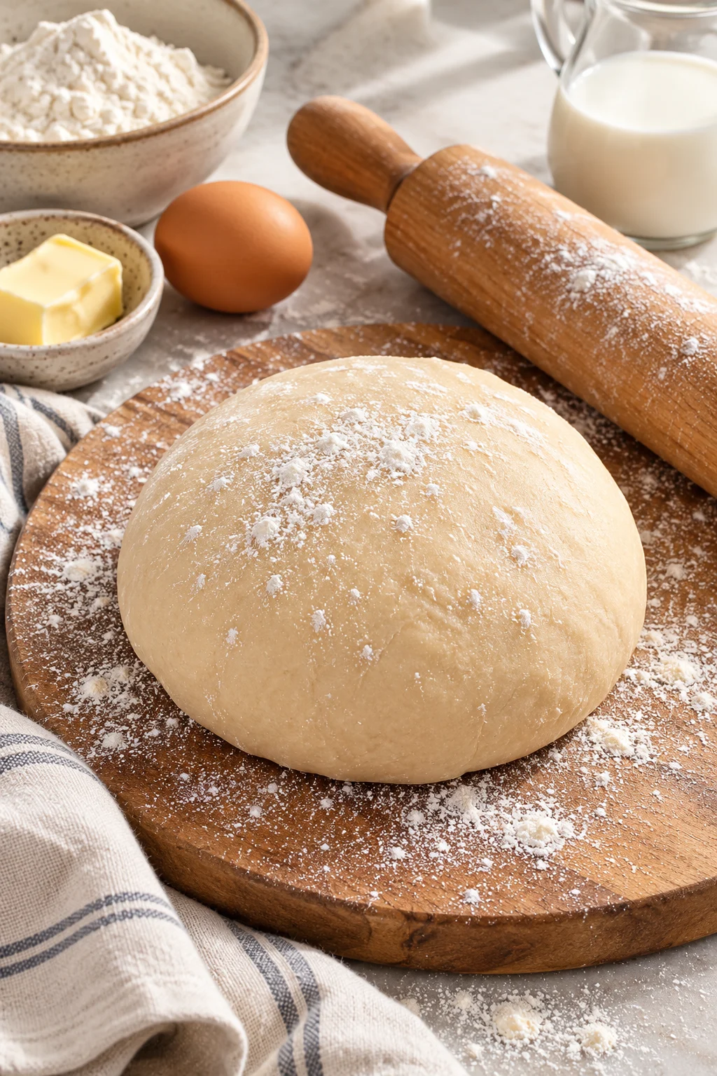 Masa para empanadas casera lista para estirar y rellenar