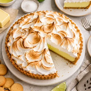 Delicioso pay de limón con merengue dorado