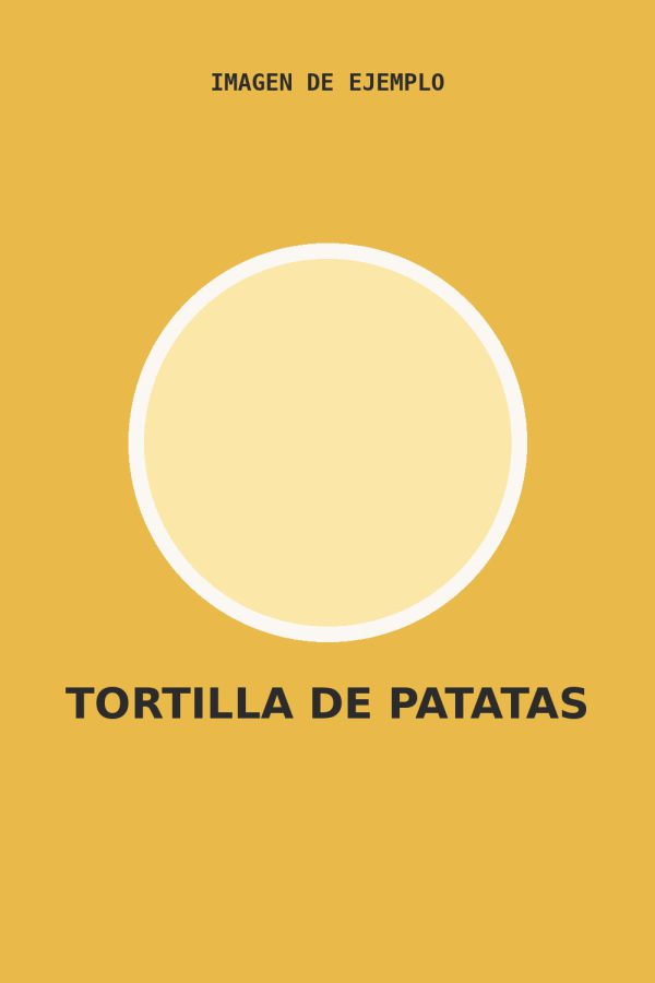 Tortilla de patatas (imagen de ejemplo)