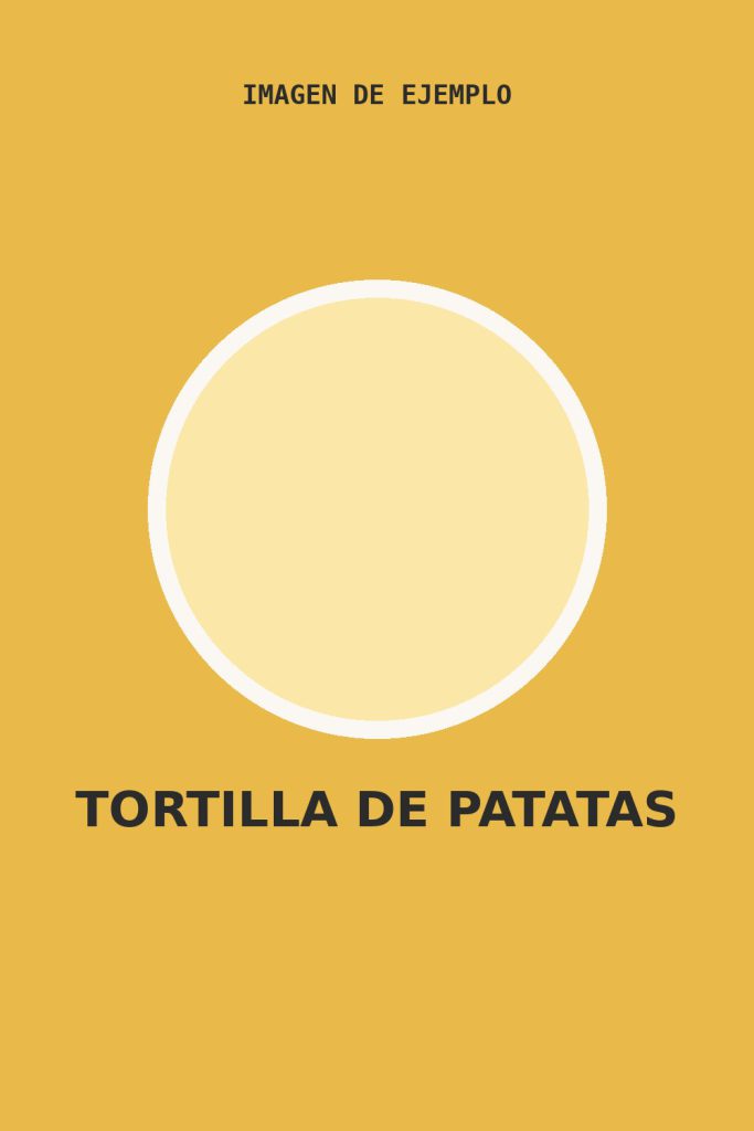 Tortilla de patatas (imagen de ejemplo)