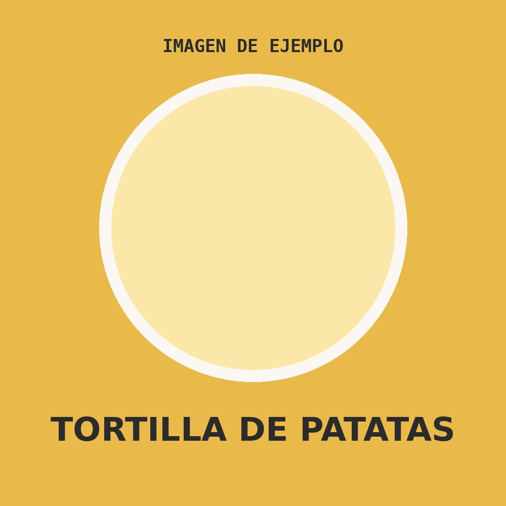 Tortilla de patatas (cuadrada) (imagen de ejemplo)